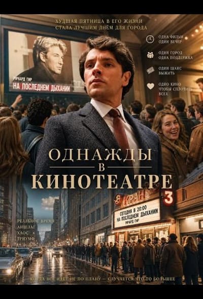 Постер: Однажды в кинотеатре